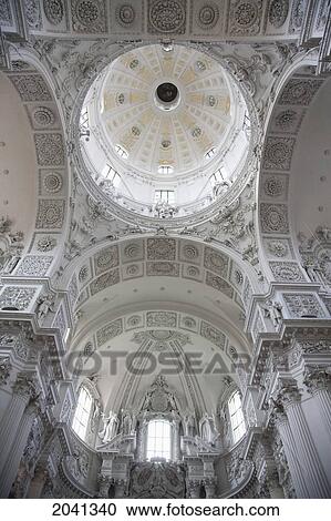 Cupola Of The Theatiner Church, Munich, Bavaria, Germany View Large Photo Image Stock Image - Cupola Of The Theatiner Church, Munich, Bavaria, Germany. Fotosearch