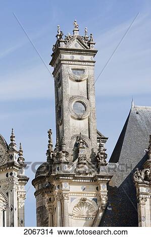 Cupolas On The Roof Terraces Of The Chateau De Chambord, France View Large Photo Image Picture - Cupolas On The Roof Terraces Of The Chateau De Chambord, France. Fotosearch