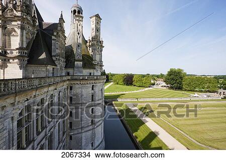 Picture - Cupolas On The Roof Terraces Of The Chateau De Chambord, France. Fotosearch
