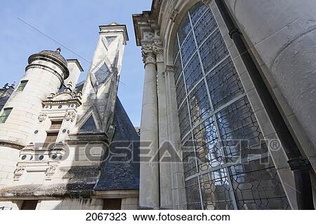 Stock Image - Cupolas On The Roof Terraces Of The Chateau De Chambord, France. Fotosearch