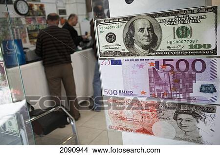 Picture - Currency Exchanges In Sulaymaniyah, Iraqi Kurdistan, Iraq. Fotosearch
