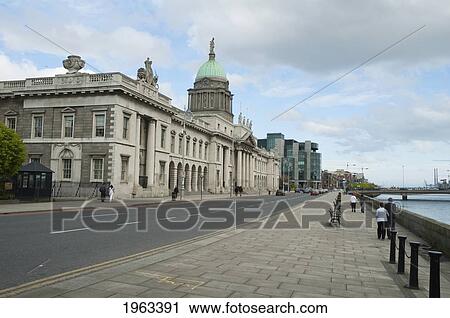 Stock Image - Custom House, Dublin, Ireland. Fotosearch