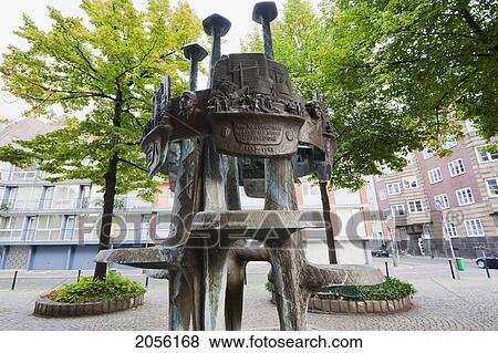 Stock Photo - Customs Street, Dusseldorf, North Rhine-Westphalia, Germany. Fotosearch