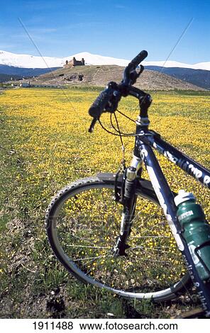 Stock Photo - Cycling To La Calahorra, Sierra Nevada Mountains, Guadix, Spain. Fotosearch