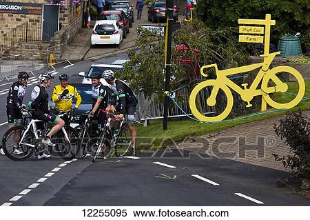 Cyclists in the Yorkshire village of High Bradfield; Bradfield, Yorkshire, England View Large Photo Image Stock Photography - Cyclists in the Yorkshire village of High Bradfield; Bradfield, Yorkshire, England. Fotosearch