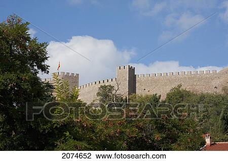 Stock Image - Czar Samuel's Fortress, Ohrid, Macedonia. Fotosearch