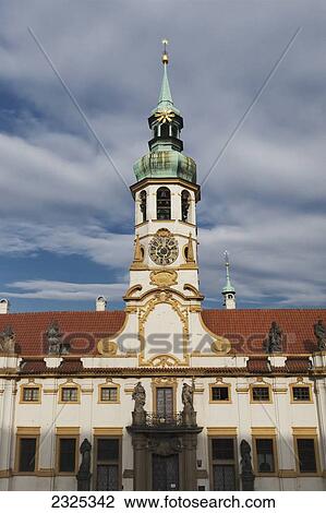 Czech Republic, Building with clock tower; Prague View Large Photo Image Stock Image - Czech Republic, Building with clock tower; Prague. Fotosearch