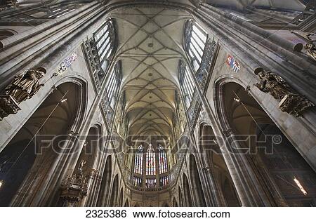 Czech Republic, domed ceiling and stained glass window; Prague, Low angle view of ornate archways View Large Photo Image Stock Photograph - Czech Republic, domed ceiling and stained glass window; Prague, Low angle view of ornate archways. Fotosearch
