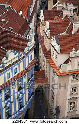 Czech Republic, Elevated view of buildings; Prague View Large Photo Image Stock Image - Czech Republic, Elevated view of buildings; Prague. Fotosearch