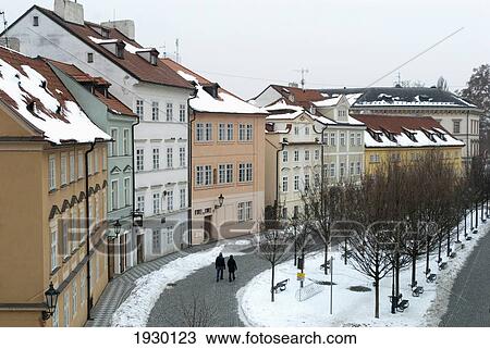 Czech Republic, Little Quarter Area of Prague in Winter; Prague View Large Photo Image Stock Image - Czech Republic, Little Quarter Area of Prague in Winter; Prague. Fotosearch