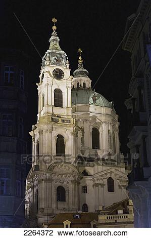 Czech Republic, St Nicholas Church at night; Prague View Large Photo Image Stock Image - Czech Republic, St Nicholas Church at night; Prague. Fotosearch