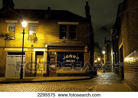 Stock Photography - Dairy Shop In Columbia Road, London, Uk. Fotosearch