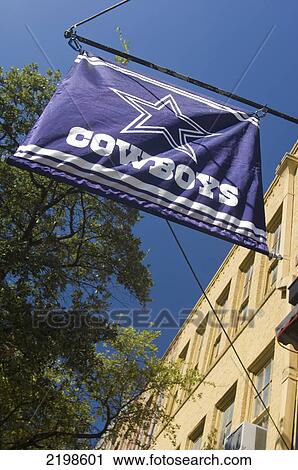 Stock Image - Dallas Cowboys American Football Flag, San Antonio, Texas, Usa. Fotosearch