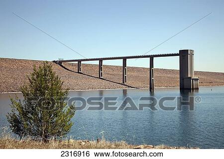 Dam And Water Reservoir Outside Of Denver; Colorado Usa View Large Photo Image Stock Photograph - Dam And Water Reservoir Outside Of Denver; Colorado Usa. Fotosearch