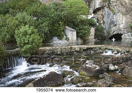 Picture - Dam On The Buyna River And Tekija, Blagaj, Herzegovina-Neretva, Bosnia And Herzegovina. Fotosearch