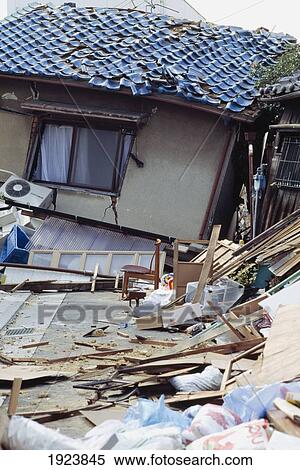 Stock Photography - Damage To Buildings After Earthquake. Fotosearch