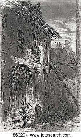 Stock Photo - Damocles. Illustration From The Charles Dickens Novel Little Dorrit By H. K. Browne Known As Phiz. Fotosearch
