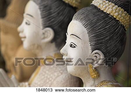 Dan Kwian Pottery Village, Thailand; Close-Up Of Southeast Asian Pottery Figurines View Large Photo Image Stock Image - Dan Kwian Pottery Village, Thailand; Close-Up Of Southeast Asian Pottery Figurines. Fotosearch
