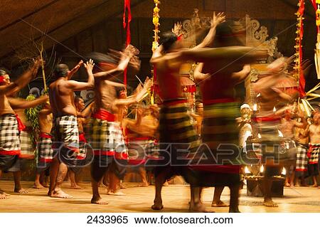 Dancers in a Kecak Dance performance telling a story of the Ramayana by the Sahadewa Dance Group, Batubulan, Bali, Indonesia View Large Photo Image Stock Photography - Dancers in a Kecak Dance performance telling a story of the Ramayana by the Sahadewa Dance Group, Batubulan, Bali, Indonesia. Fotosearch