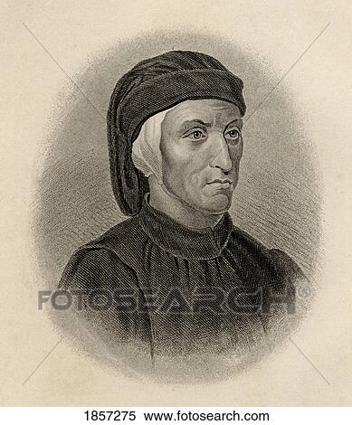 Stock Photography - Dante Alighieri, 1265-1321, Italian Poet. From The Book The Vision Or Hell, Purgatory And Paradise Of Dante Alighieri. Translated By The Rev. Henry Francis Cary. Published 1844.. Fotosearch