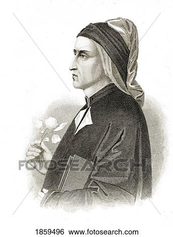 Stock Photograph - Dante Alighieri 1265-1321. ItalyÃƒÂ¢Ã¢â€šÂ¬Ã¢â€žÂ¢S Greatest Poet.. Fotosearch