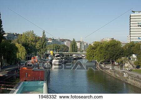 Danube Canal, Vienna (Wien), Austria View Large Photo Image Stock Image - Danube Canal, Vienna (Wien), Austria. Fotosearch