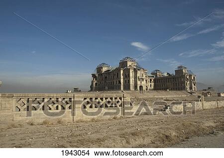 Picture - Darulaman Palace Was Designed For King Amanullah By A French Architect In The 1920S; It Later Became The Defense Ministry, And Was The Military Headquarters During The Russian Occupation. Kabul,, Afghanistan. Fotosearch