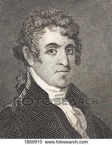 Stock Image - David Humphreys 1752 - 1818. American Revolutionary War Colonel. From The Book Gallery Of Historical Portraits Published C. 1880.. Fotosearch