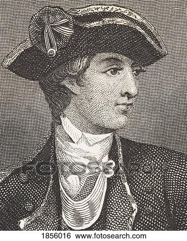 Stock Photograph - David Wooster 1710 ÃƒÂ¢Ã¢â€šÂ¬Ã¢â‚¬Å“ 1777. American General In The American Revolutionary War. From The Book Gallery Of Historical Portraits Published C. 1880.. Fotosearch