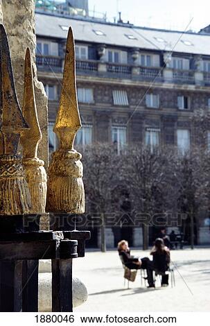 Stock Photograph - Daytime In Jardin Du Palais Royal. Fotosearch