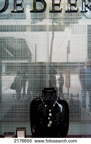 Stock Photography - De Beers Shop, Central, Hong Kong, 2008. Fotosearch