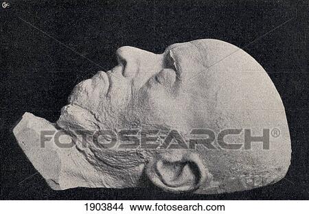 Picture - Death Mask Of Adolph Friedrich Erdmann Von Menzel, 1815 To 1905. German Artist. From Die Gartenlaube, Published 1905.. Fotosearch