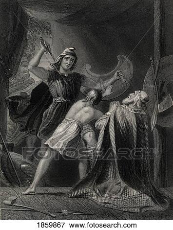 Death Of Brian Boru. Drawn By H. Warren Engraved By J. Rogers View Large Photo Image Stock Photo - Death Of Brian Boru. Drawn By H. Warren Engraved By J. Rogers. Fotosearch