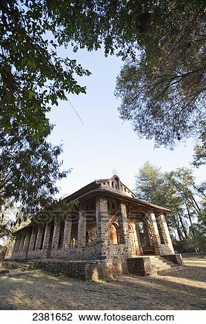 Stock Image - Debre Berhan Selassie church; Gondar, Amhara region, Ethiopia. Fotosearch