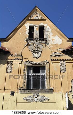 Decaying House Exterior In Brezno View Large Photo Image Stock Photograph - Decaying House Exterior In Brezno. Fotosearch