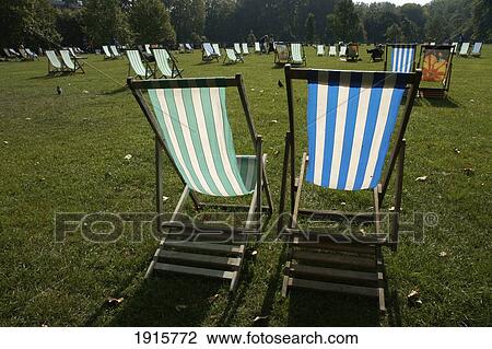 Deckchairs In Green Park View Large Photo Image Stock Image - Deckchairs In Green Park. Fotosearch