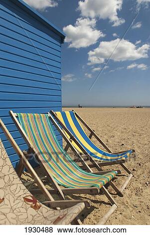 Deckchairs On The South Beach, Great Yarmouth, Norfolk, England, United Kingdom View Large Photo Image Stock Photo - Deckchairs On The South Beach, Great Yarmouth, Norfolk, England, United Kingdom. Fotosearch