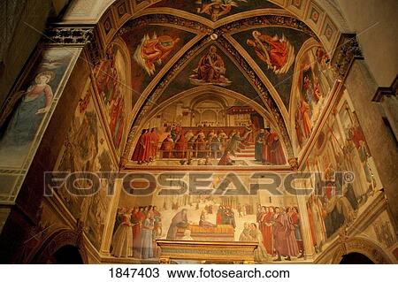 Decorated Ceiling Of Church Interior; Florence, Tuscany, Italy View Large Photo Image Stock Image - Decorated Ceiling Of Church Interior; Florence, Tuscany, Italy. Fotosearch