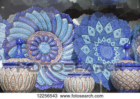 Decorated plates, souvenir shop, Imam Square; Isfahan, Iran View Large Photo Image Stock Image - Decorated plates, souvenir shop, Imam Square; Isfahan, Iran. Fotosearch