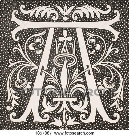 Decorative Capital Letter A View Large Photo Image Stock Photo - Decorative Capital Letter A. Fotosearch