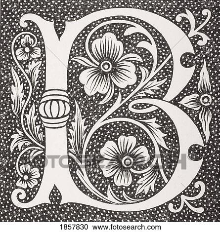 Stock Image - Decorative Capital Letter B. Fotosearch