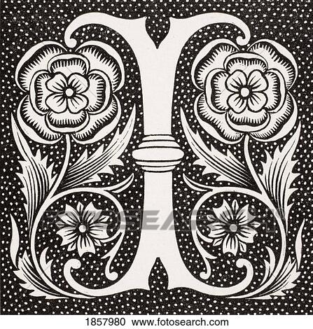 Decorative Capital Letter I View Large Photo Image Stock Image - Decorative Capital Letter I. Fotosearch