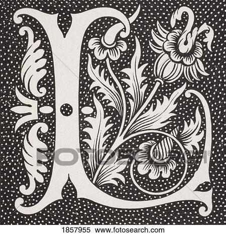 Stock Photography - Decorative Capital Letter L. Fotosearch