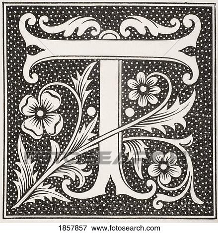Stock Photo - Decorative Capital Letter T. Fotosearch