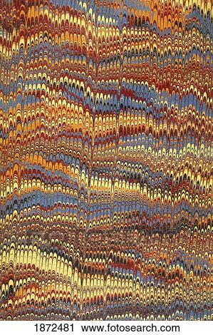 Stock Image - Decorative Endpaper From A Nineteenth Century Book.. Fotosearch