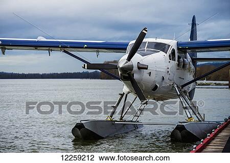 DeHavilland Canada DHC-3 Turbine Single Otter on floats is loaded and ready to taxi for takeoff; Pitt Meadows, British Columbia, Canada View Large Photo Image Stock Image - DeHavilland Canada DHC-3 Turbine Single Otter on floats is loaded and ready to taxi for takeoff; Pitt Meadows, British Columbia, Canada. Fotosearch