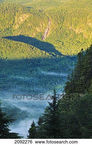 Delaney Falls In Bras-Du-Nord Valley At Sunrise; Saint-Raymond Quebec Canada View Large Photo Image Stock Photograph - Delaney Falls In Bras-Du-Nord Valley At Sunrise; Saint-Raymond Quebec Canada. Fotosearch