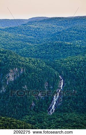 Delaney Falls In Bras-Du-Nord Valley; Saint-Raymond Quebec Canada View Large Photo Image Stock Photography - Delaney Falls In Bras-Du-Nord Valley; Saint-Raymond Quebec Canada. Fotosearch