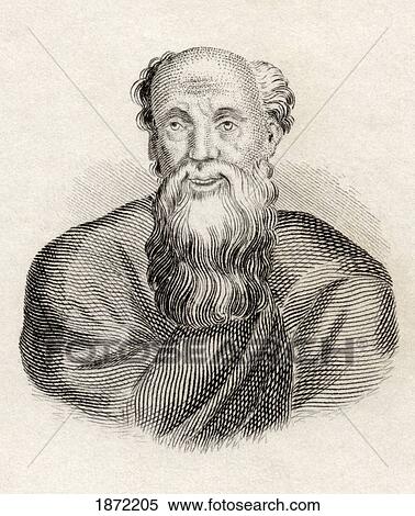 Stock Photography - Democritus Born Circa 460 Bc Died Circa 370 Bc. Ancient Greek Philosopher. From The Book Crabbes Historical Dictionary Published 1825.. Fotosearch