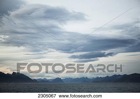 Denmark, Coastal scenery on west coast; Greenland View Large Photo Image Stock Photo - Denmark, Coastal scenery on west coast; Greenland. Fotosearch